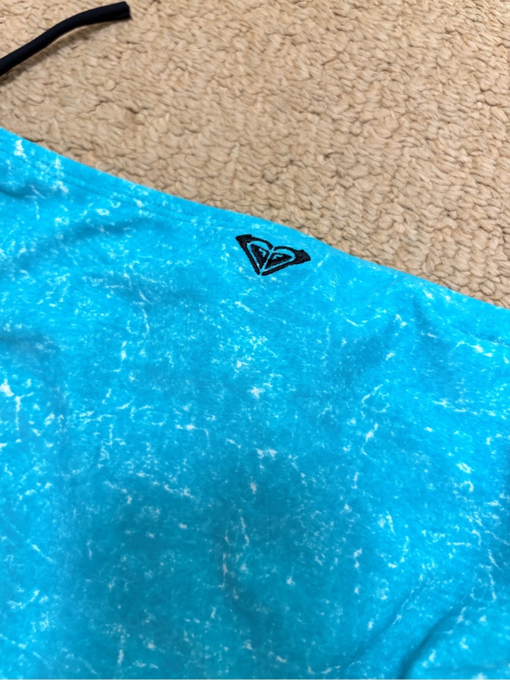 ROXY 70's Lowrider T Side Tie Bikini Bottom Turquoise – M - Picture 6 of 8